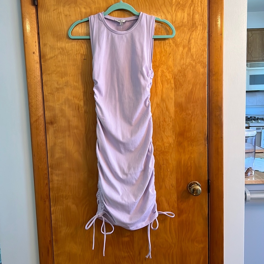 Lilac body con  midi dress. Size small. New with tags